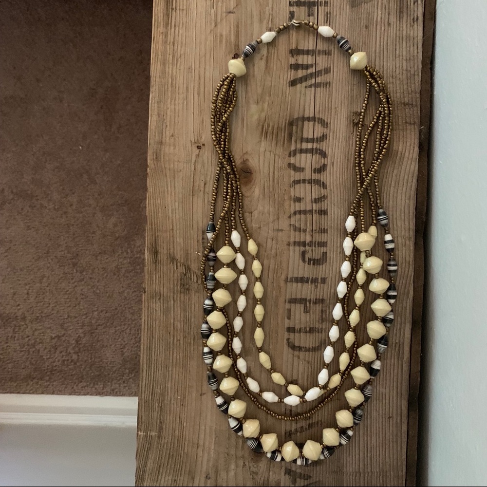 Paper bead Necklace